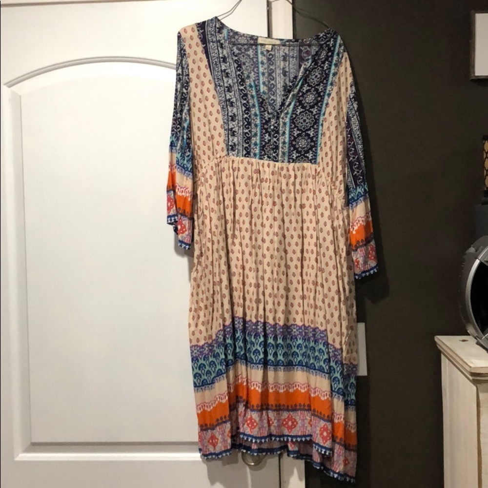 Reborn J, orange, blue dress